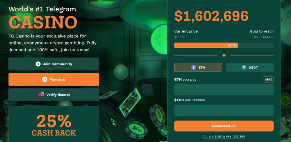 TG. Casino Presale