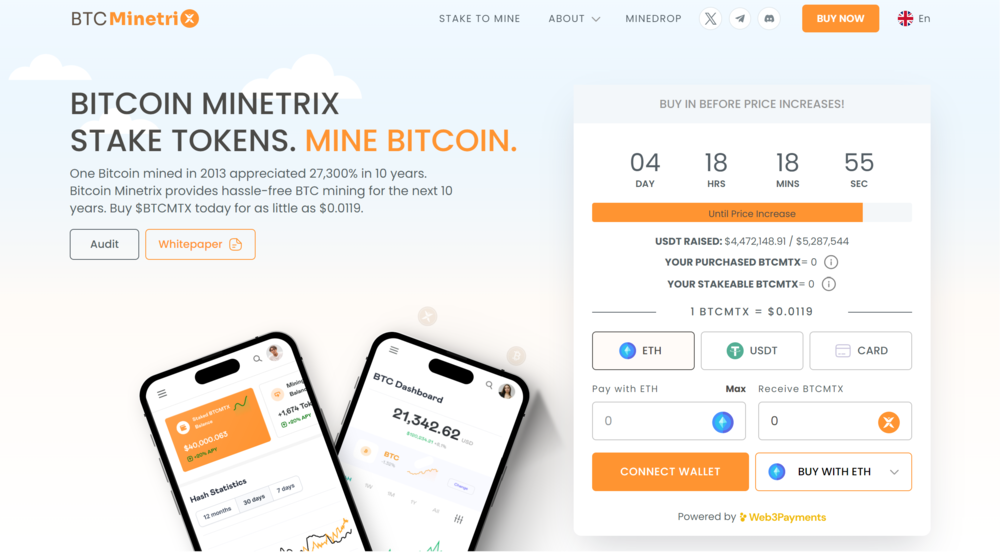 Bitcoin Minetrix Presale
