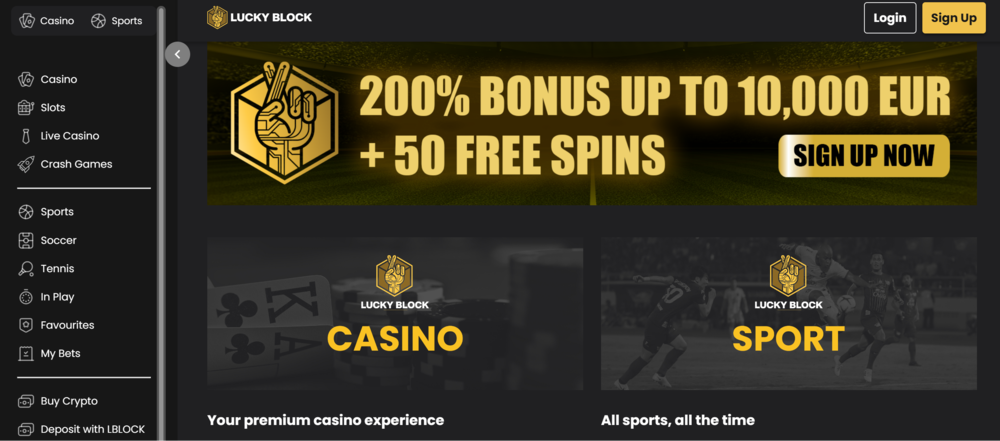 Lucky Block Crypto Casino